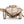 Igrača lesena 3D sestavljanka belo ozadje turtle od strani