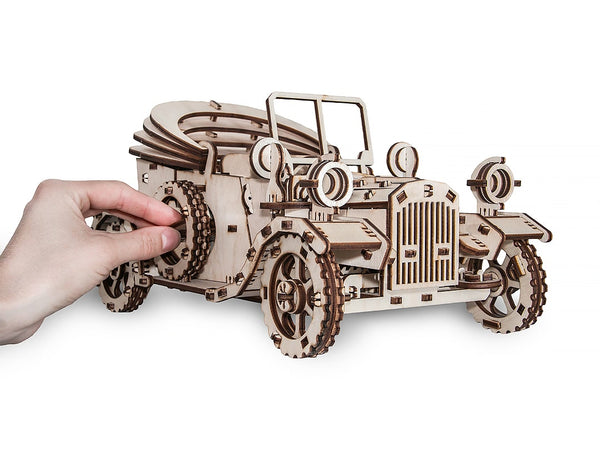 Retro car wooden 3D puzzle